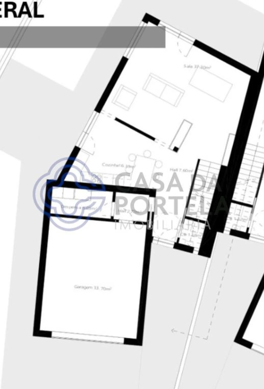 Moradia T3 para Venda em Viseu Planta 1