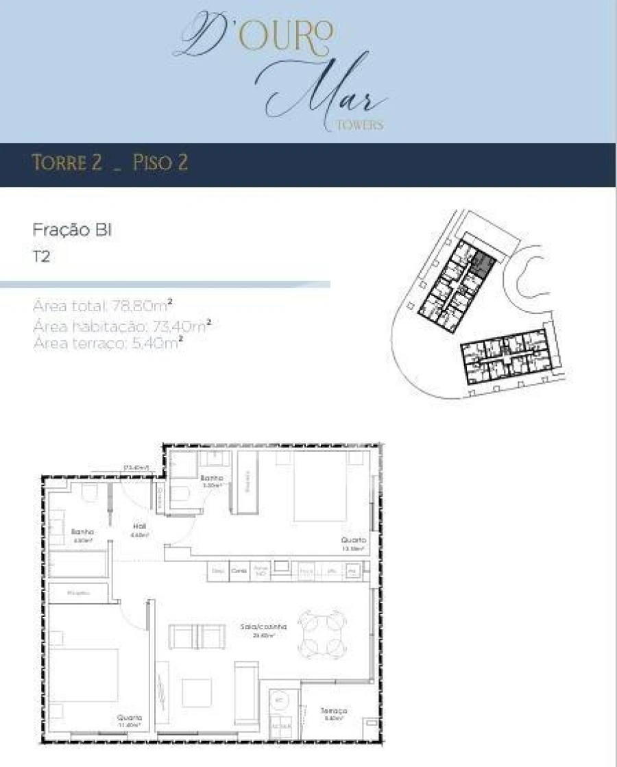 Apartamento T2 para Venda em Canidelo Foto 9