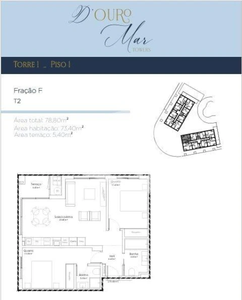 Apartamento T2 para Venda em Canidelo