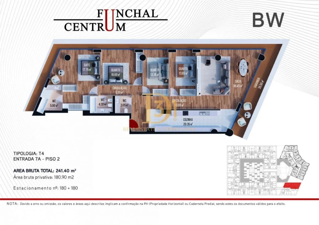 Apartamento T4 para Venda em Funchal (São Pedro) Foto 2