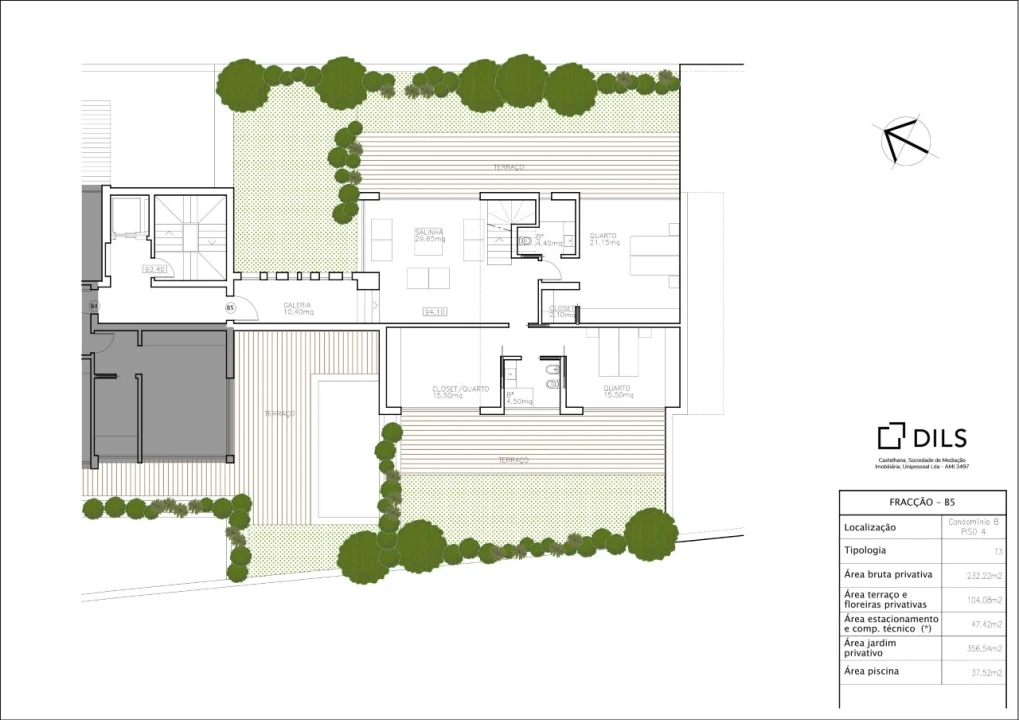 Apartamento T3 para Venda em Cascais e Estoril Planta 3