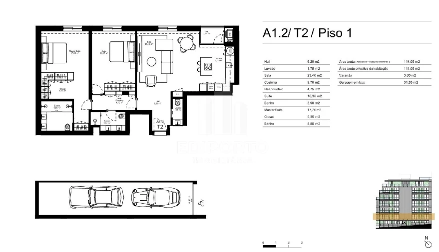 Apartamento T2 para Venda em Gondomar (São Cosme), Valbom e Jovim Foto 8