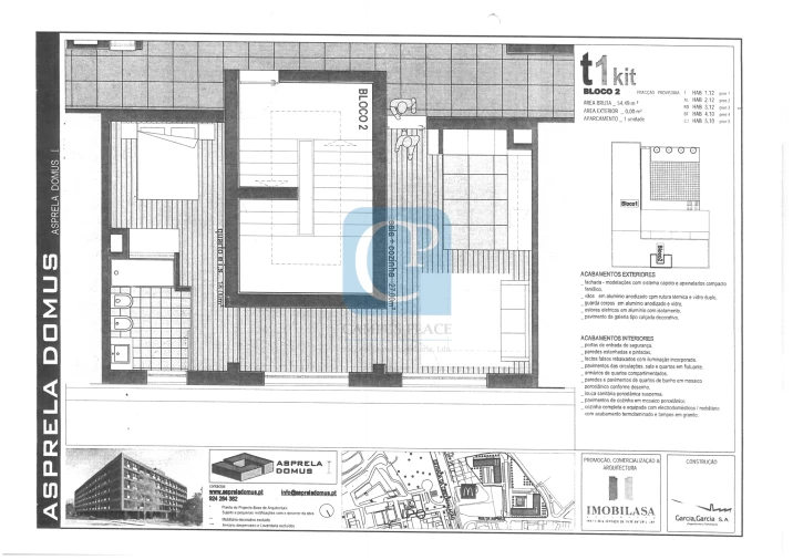 Apartamento T1 para Venda em Paranhos Planta 1