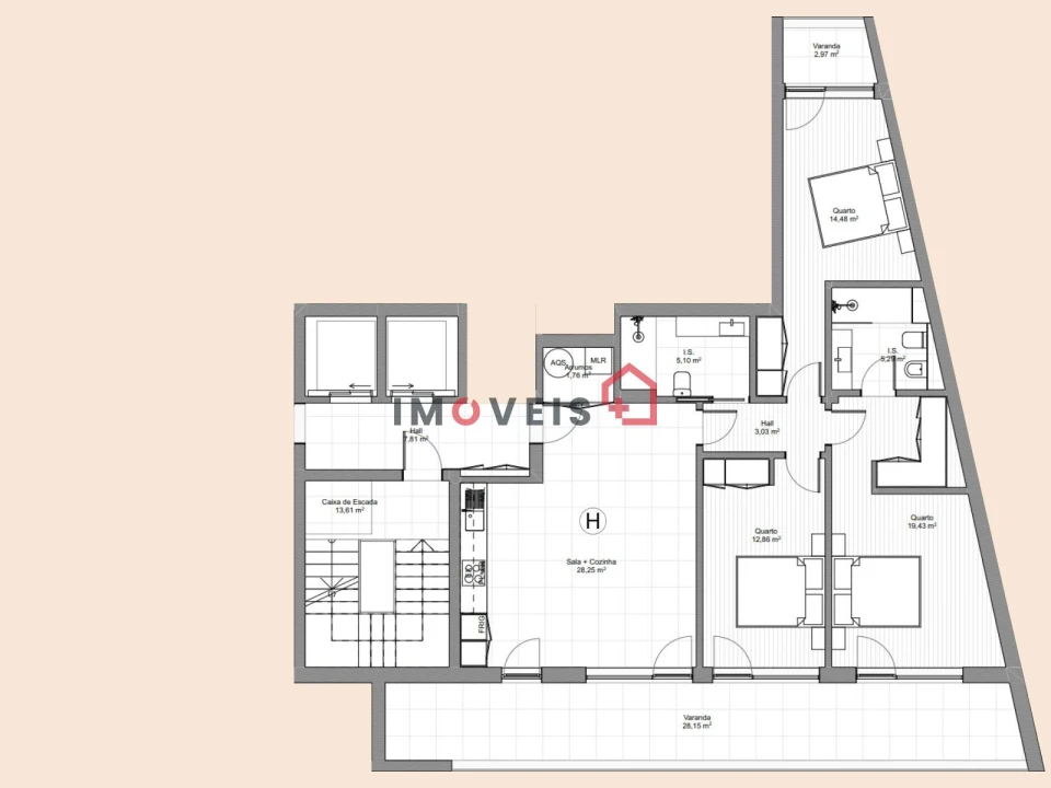 Apartamento T3 para Venda em Evora de Alcobaça Foto 2