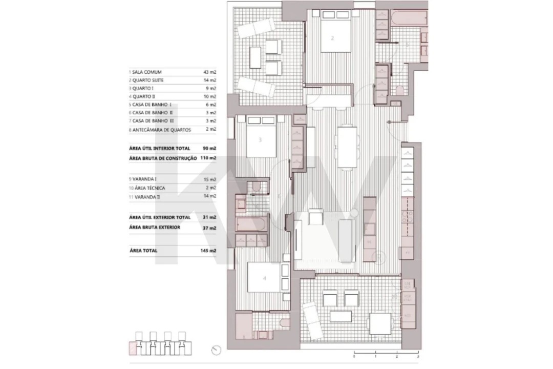 Apartamento T3 para Venda em Ramalde Foto 40