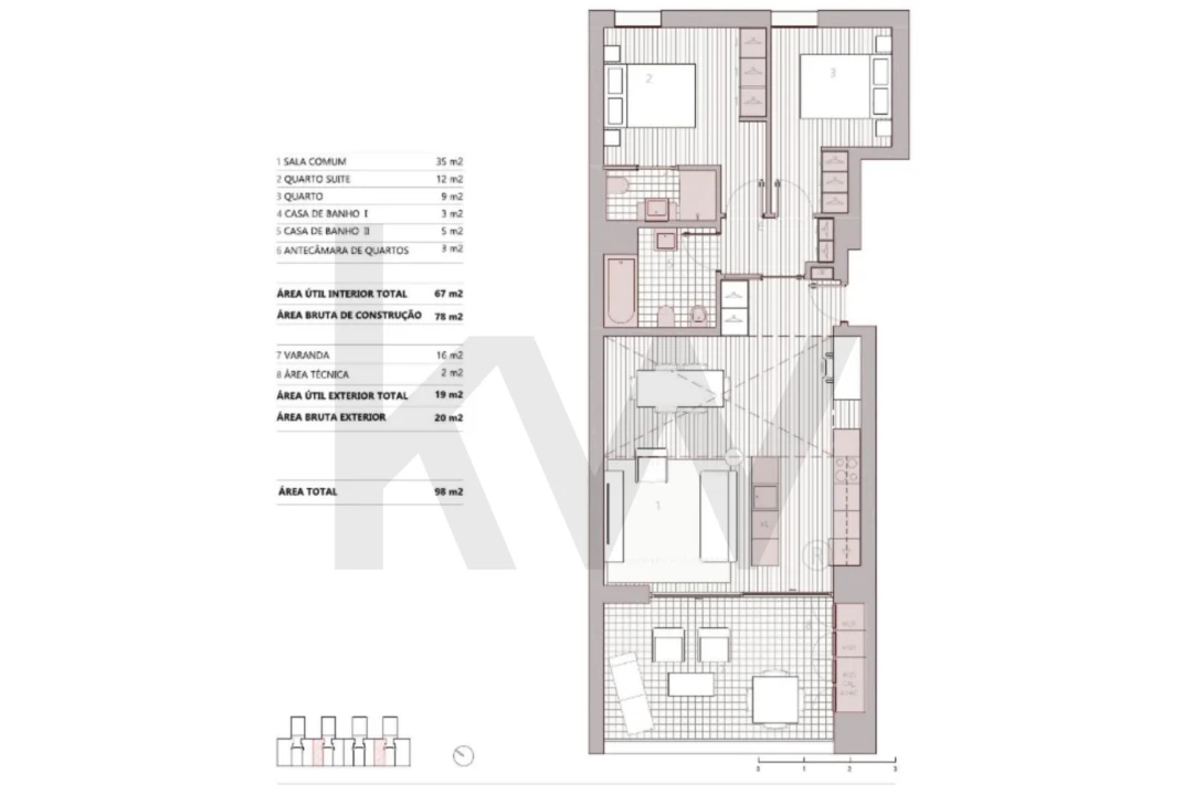Apartamento T2 para Venda em Ramalde Foto 28