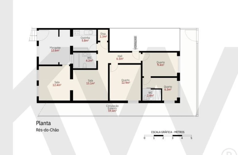 Apartamento T3 para Venda em Avenidas Novas Foto 55