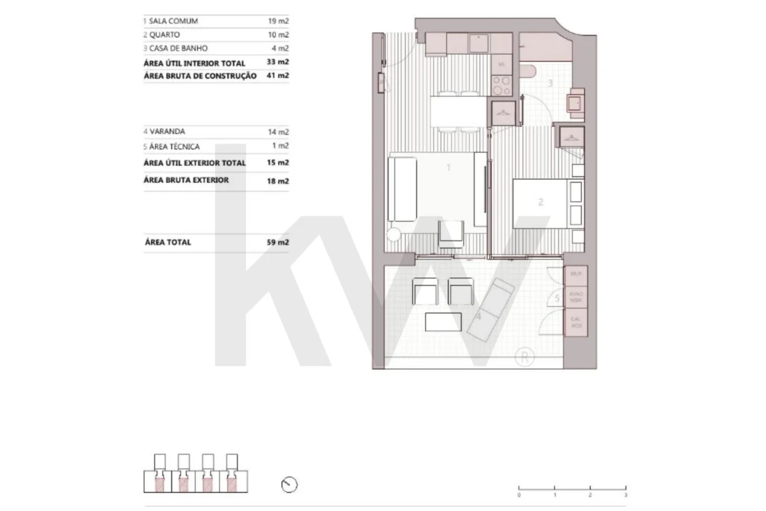 Apartamento T1 para Venda em Ramalde Foto 28