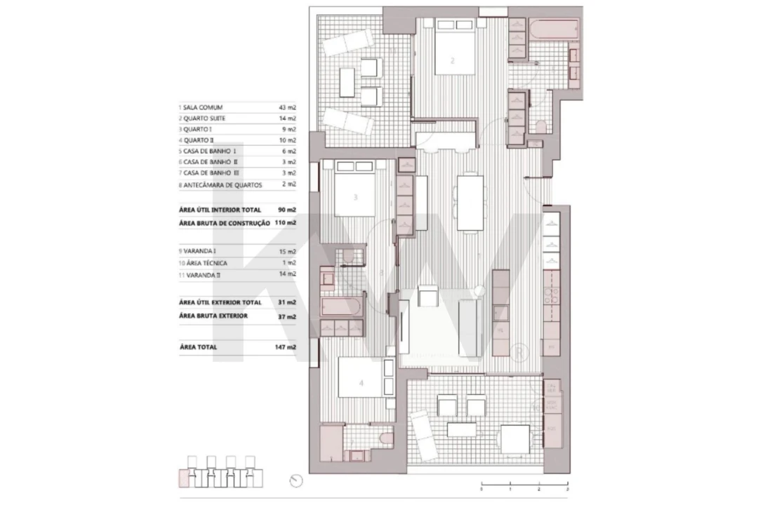 Apartamento T3 para Venda em Ramalde Foto 27