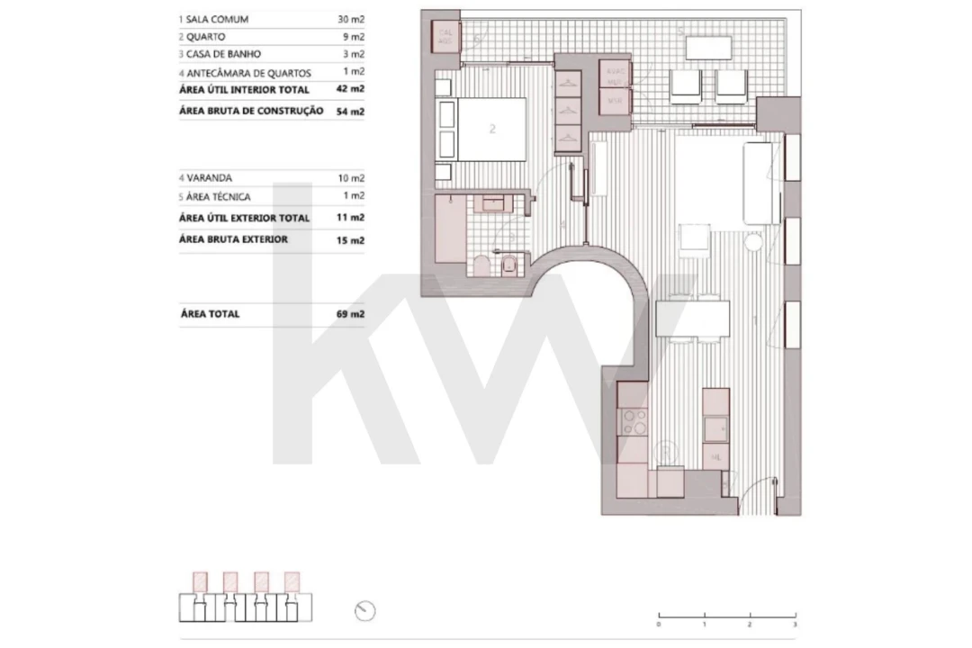 Apartamento T1 para Venda em Ramalde Foto 28