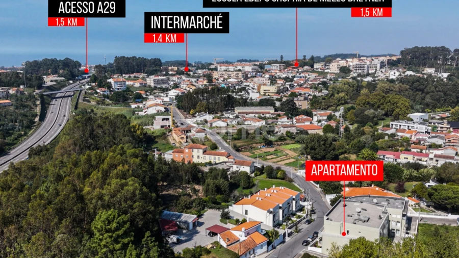Apartamento T2 para Venda em São Felix da Marinha