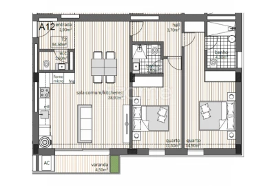 Apartamento T2 para Venda em Paranhos
