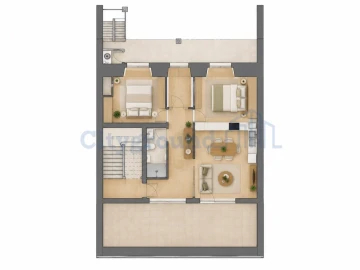 Apartamento T2 para Venda em São Vicente