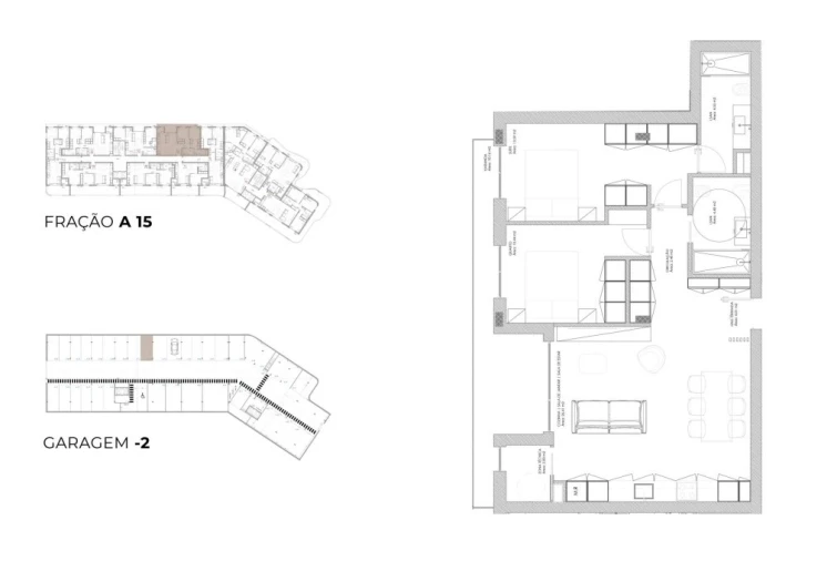 Apartamento T2 para Venda em Oliveira do Douro Planta 1