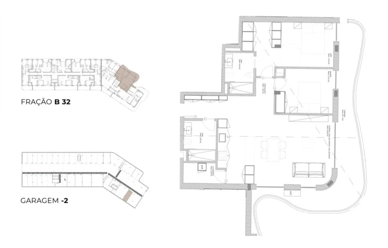 Apartamento T2 para Venda em Oliveira do Douro Planta 1