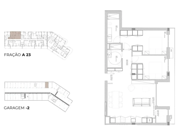 Apartamento T2 para Venda em Oliveira do Douro Planta 1