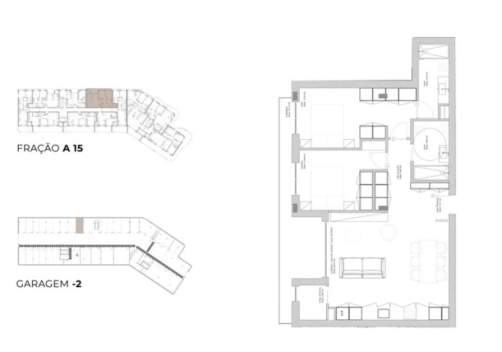 Apartamento T2 para Venda em Oliveira do Douro Planta 1