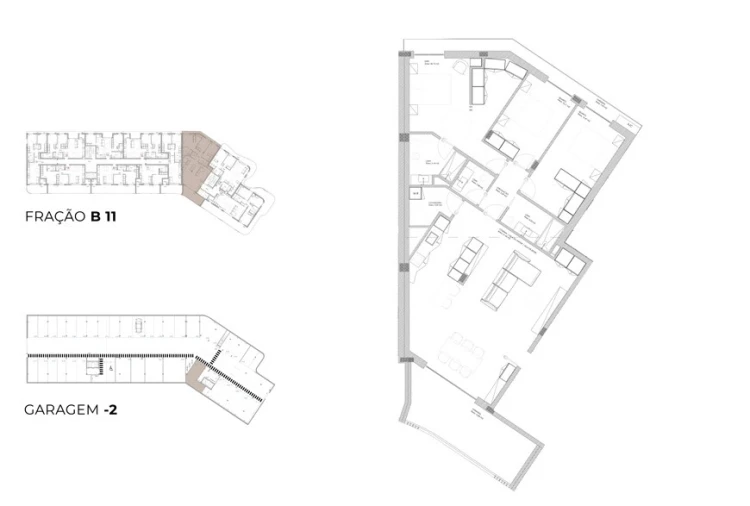 Apartamento T3 para Venda em Oliveira do Douro Planta 1
