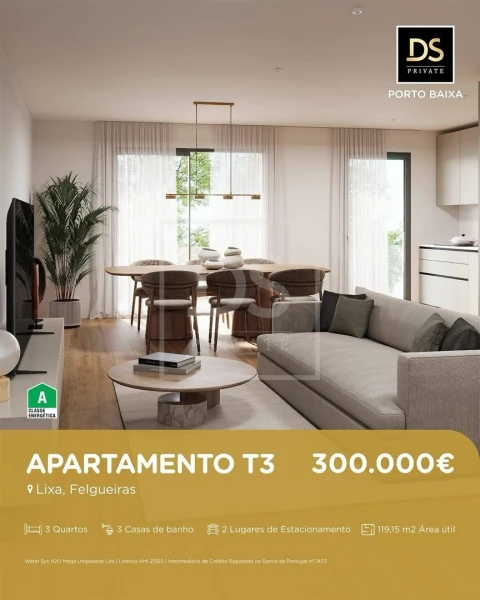 Apartamento T3 para Venda em Vila Cova da Lixa e Borba de Godim
