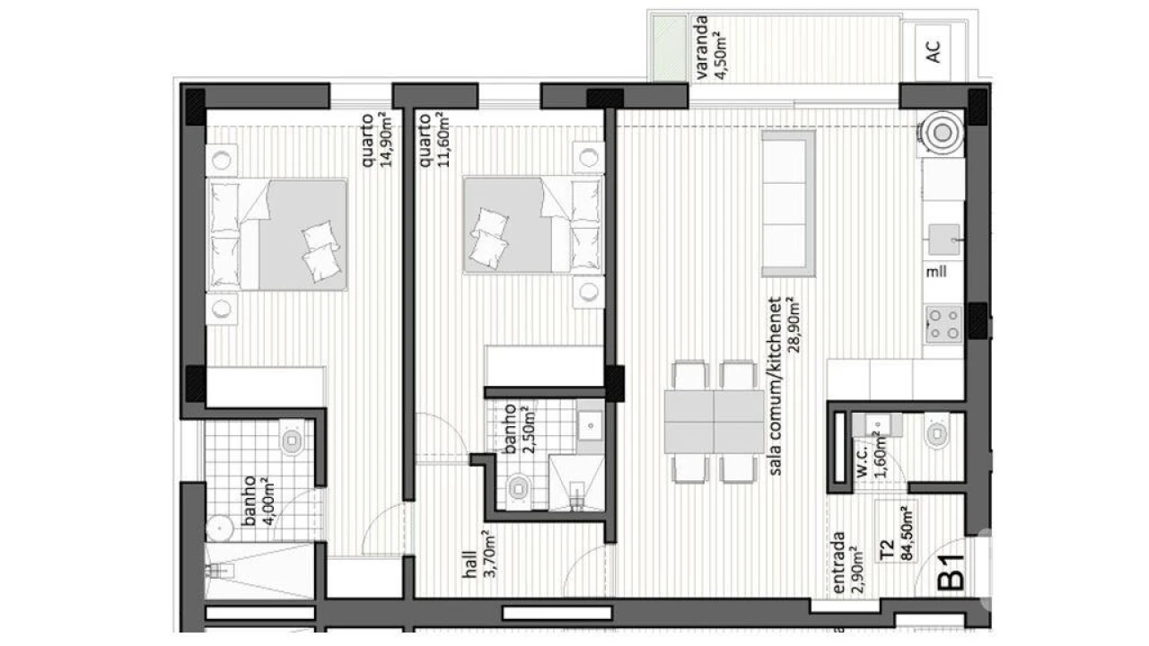 Apartamento T2 para Venda em Paranhos Foto 9