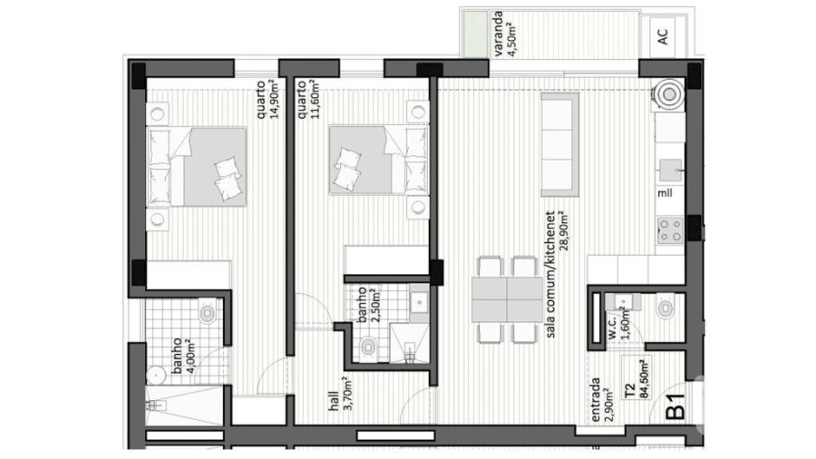 Apartamento T2 para Venda em Paranhos Foto 9