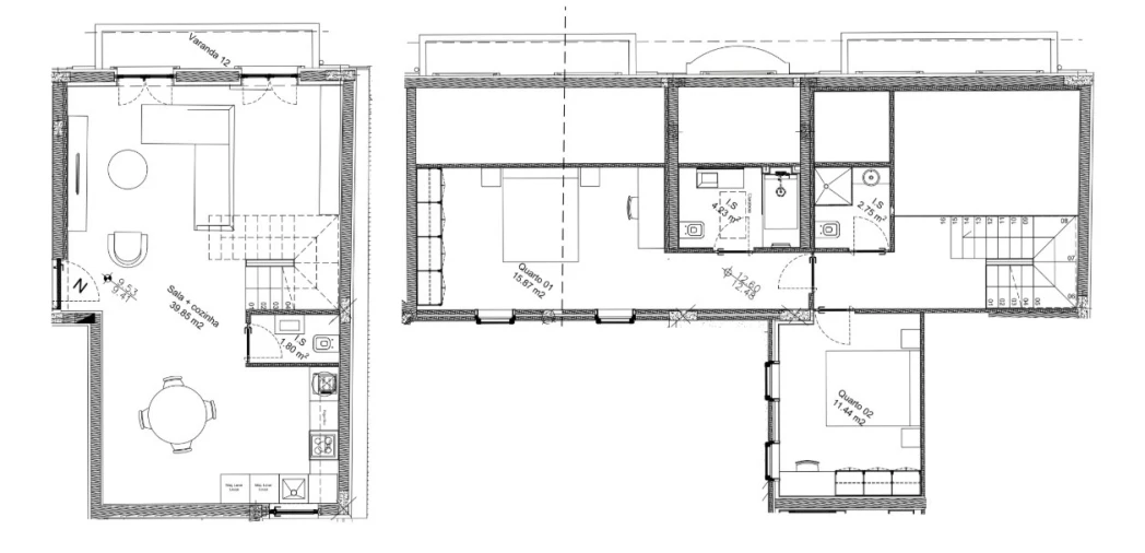 Apartamento T2 para Venda em Cedofeita, Santo Ildefonso, Sé, Miragaia, São Nicolau e Vitória Planta 1
