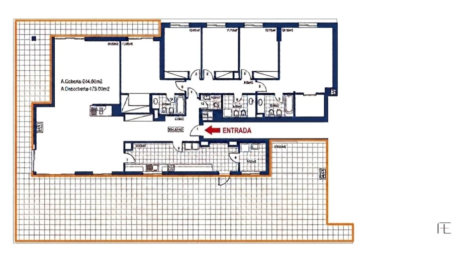 Apartamento T5 para Venda em Canidelo Planta 1