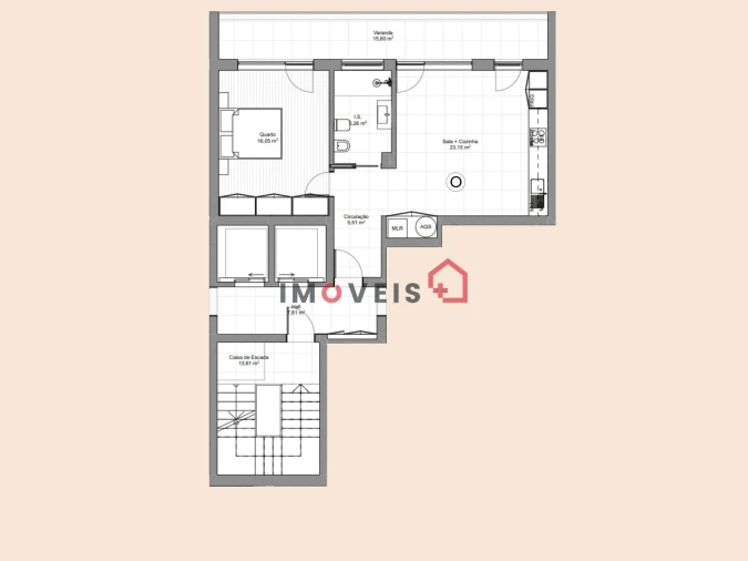 Apartamento T1 para Venda em Evora de Alcobaça Foto 2