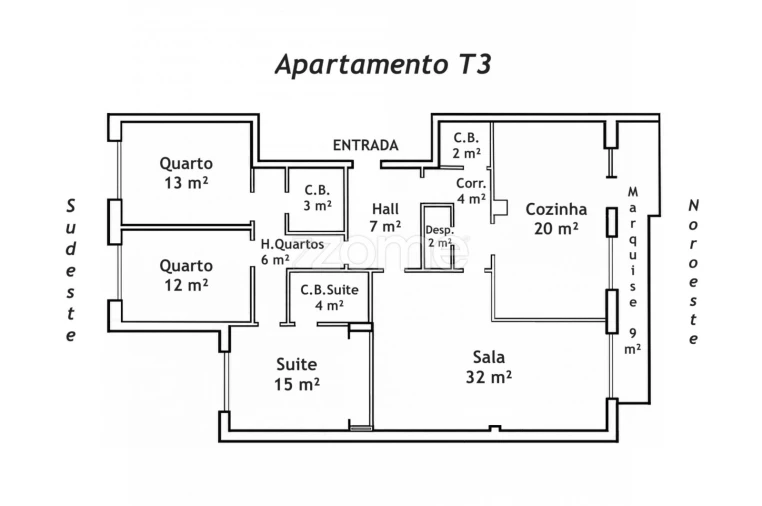 Apartamento T3 para Venda em Espinho Foto 28