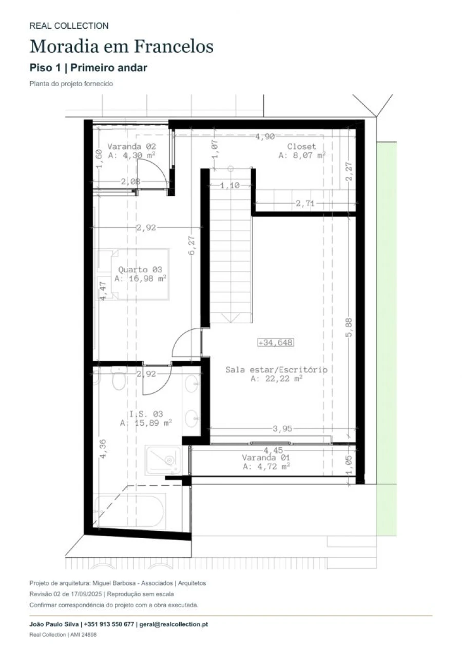 Moradia T3 para Venda em Gulpilhares e Valadares Planta 2