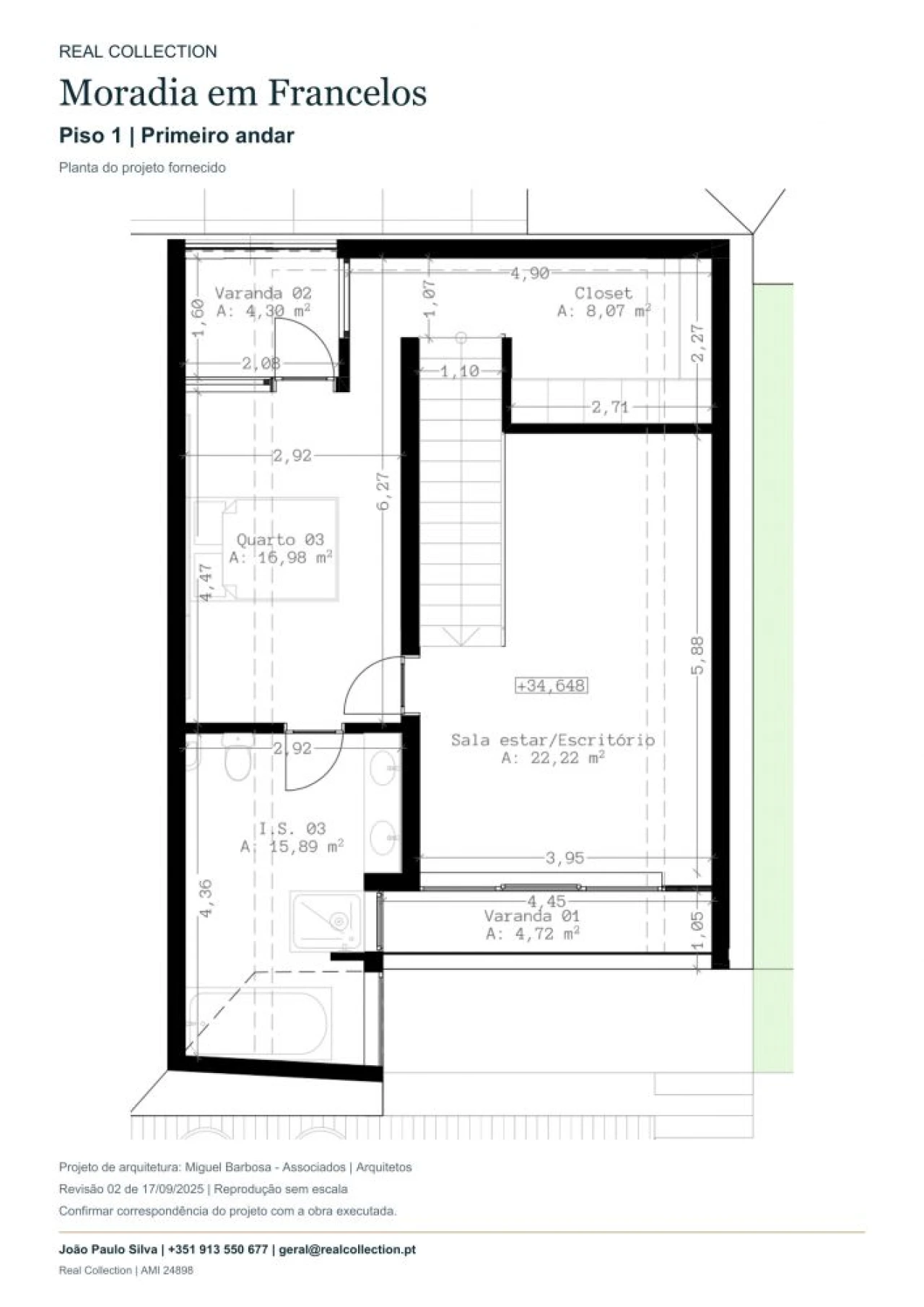 Moradia T3 para Venda em Gulpilhares e Valadares Planta 2