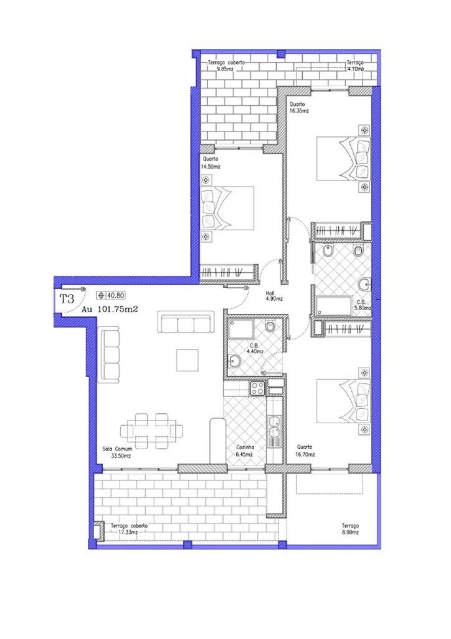 Apartamento T3 para Venda em Lagos (São Sebastião e Santa Maria) Foto 13