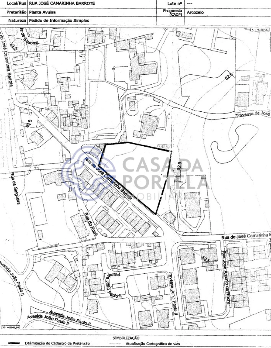 Terreno para Venda em Arcozelo Planta 1