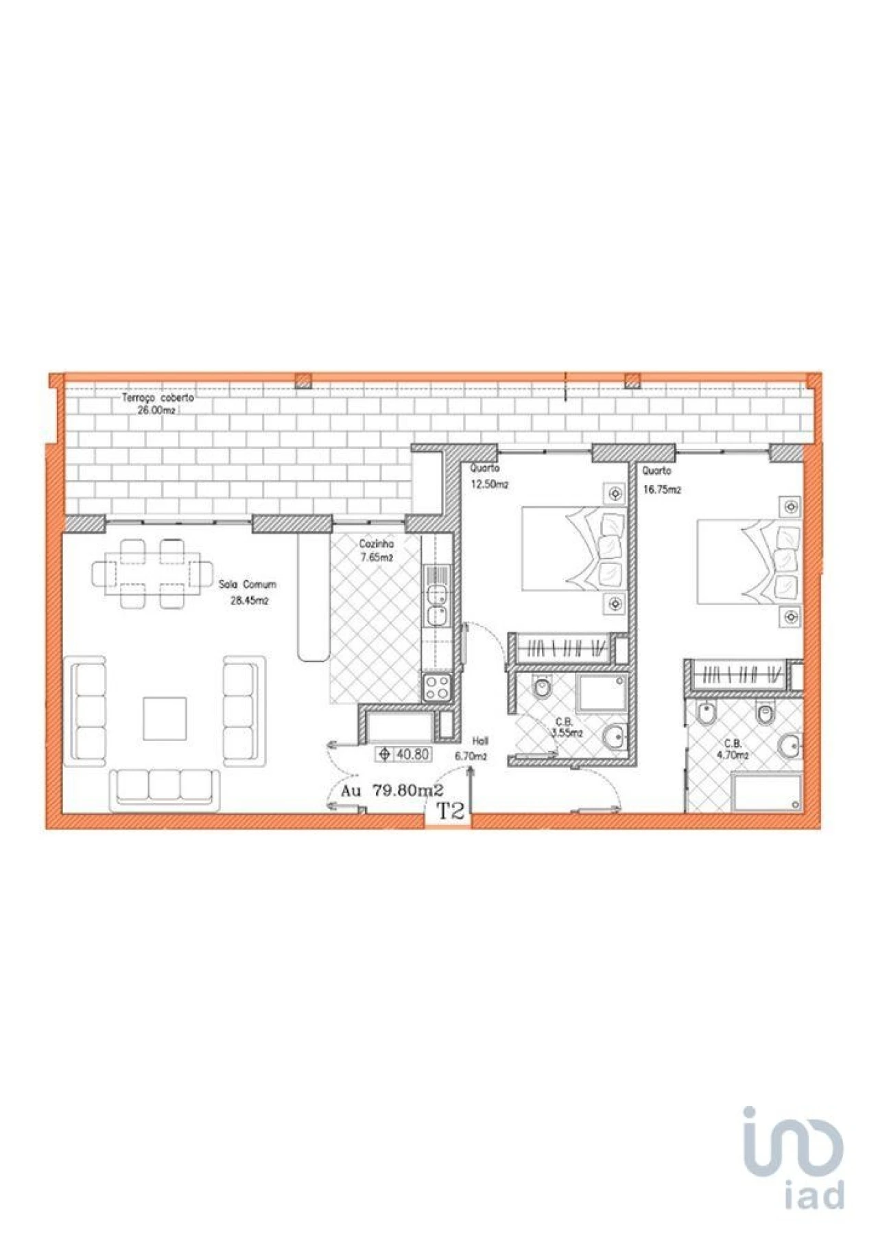 Apartamento T2 para Venda em Lagos (São Sebastião e Santa Maria) Foto 13