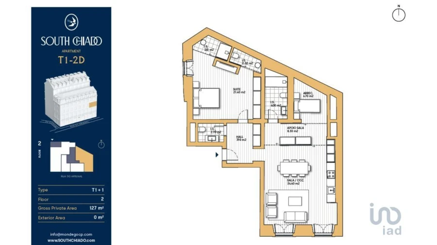Apartamento T1 para Venda em Misericórdia Foto 13