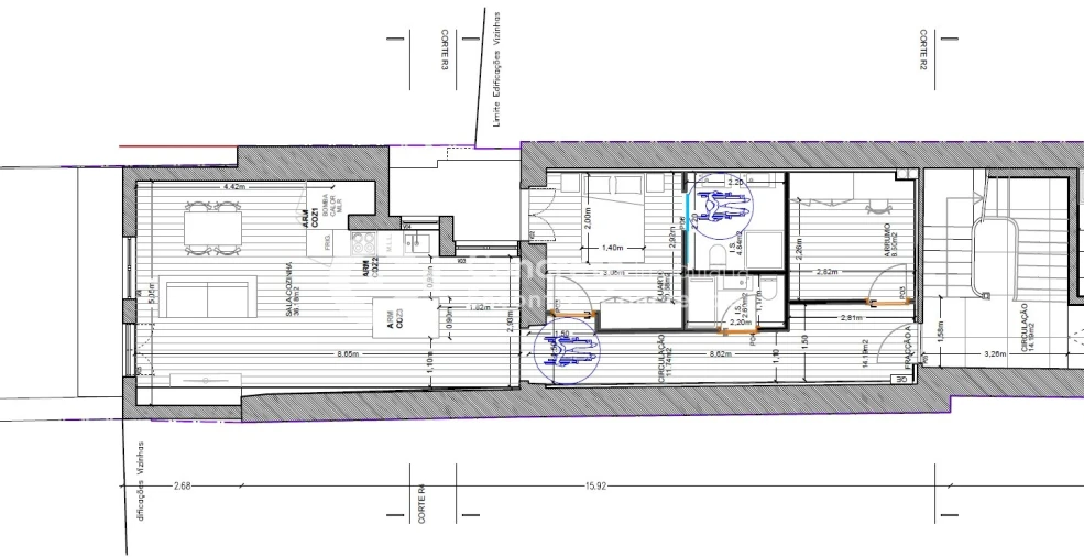 Apartamento T2 para Venda em Braga (Maximinos, Sé e Cividade) Planta 1