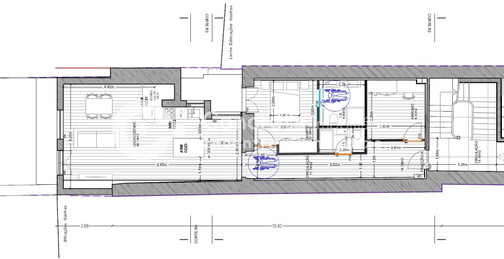 Apartamento T1 para Venda em Braga (Maximinos, Sé e Cividade) Planta 1