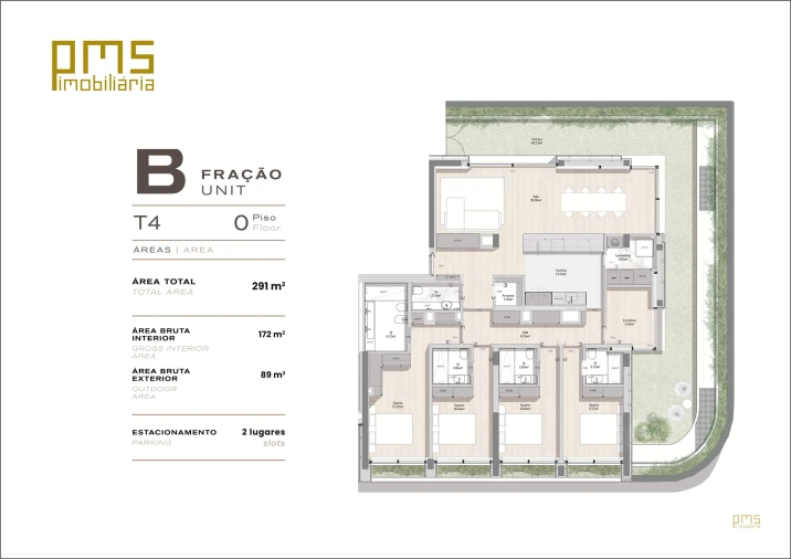 Apartamento T4 para Venda em Bonfim Planta 1