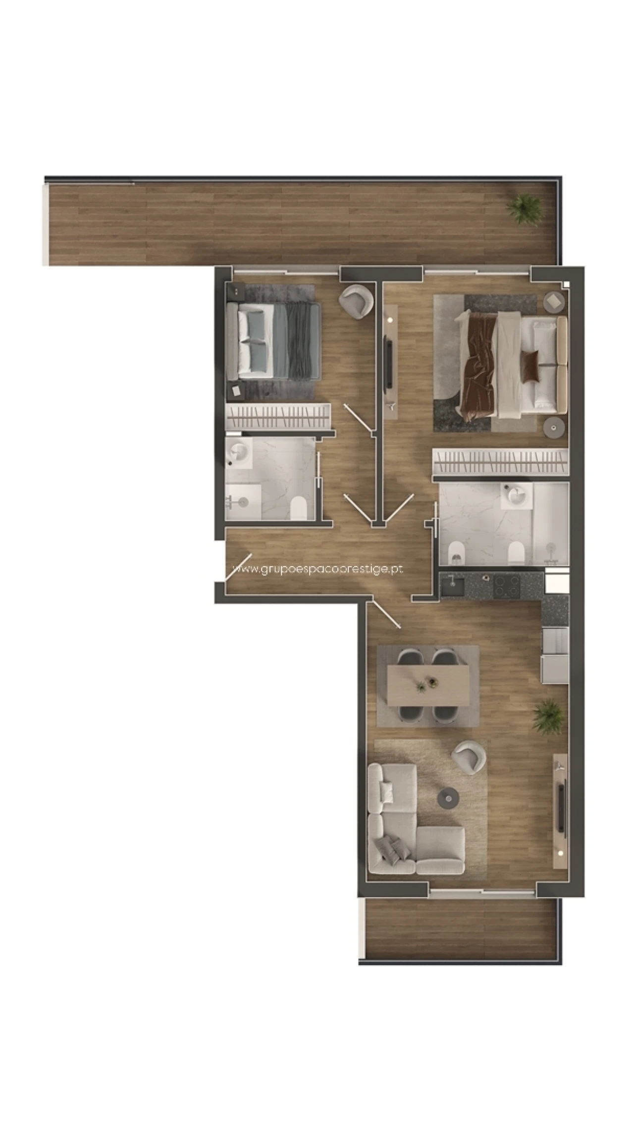 Apartamento T0 para Venda em Quelfes Foto 8