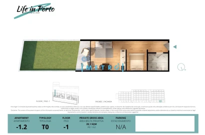 Apartamento T0 para Venda em Cedofeita, Santo Ildefonso, Sé, Miragaia, São Nicolau e Vitória