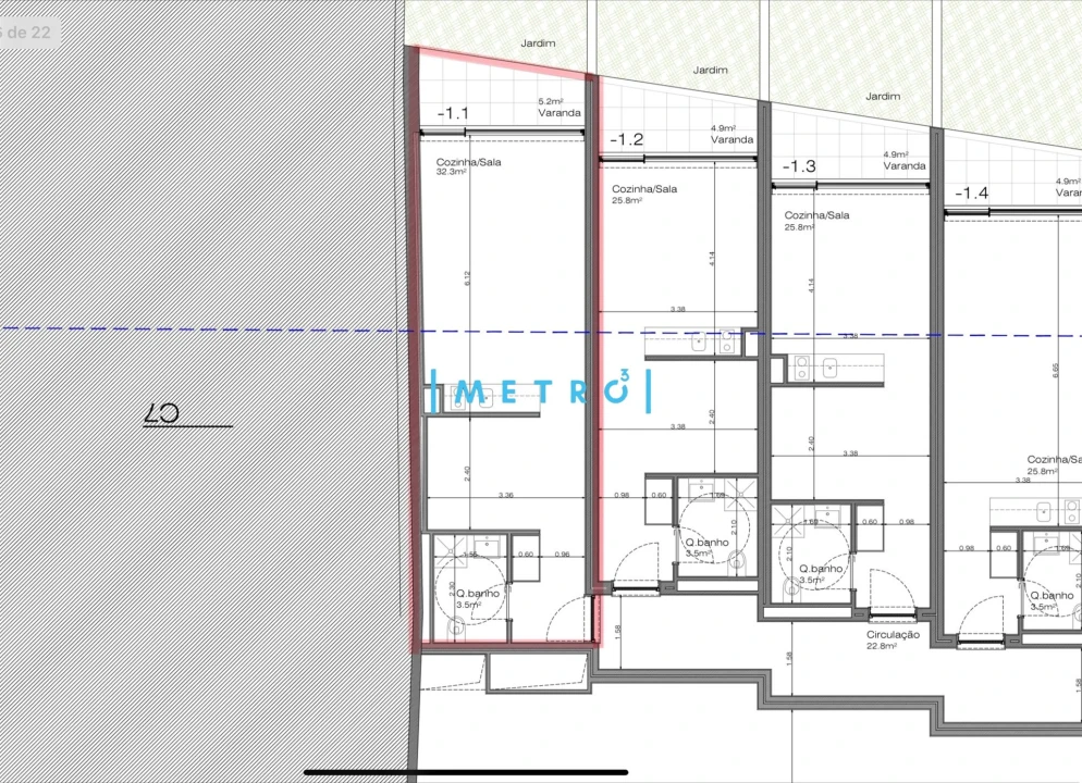 Apartamento T0 para Venda em Cedofeita, Santo Ildefonso, Sé, Miragaia, São Nicolau e Vitória Foto 9