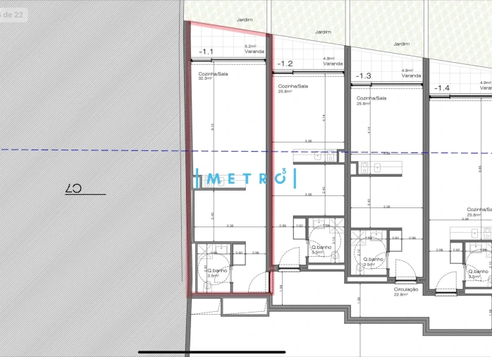 Apartamento T0 para Venda em Cedofeita, Santo Ildefonso, Sé, Miragaia, São Nicolau e Vitória Foto 9