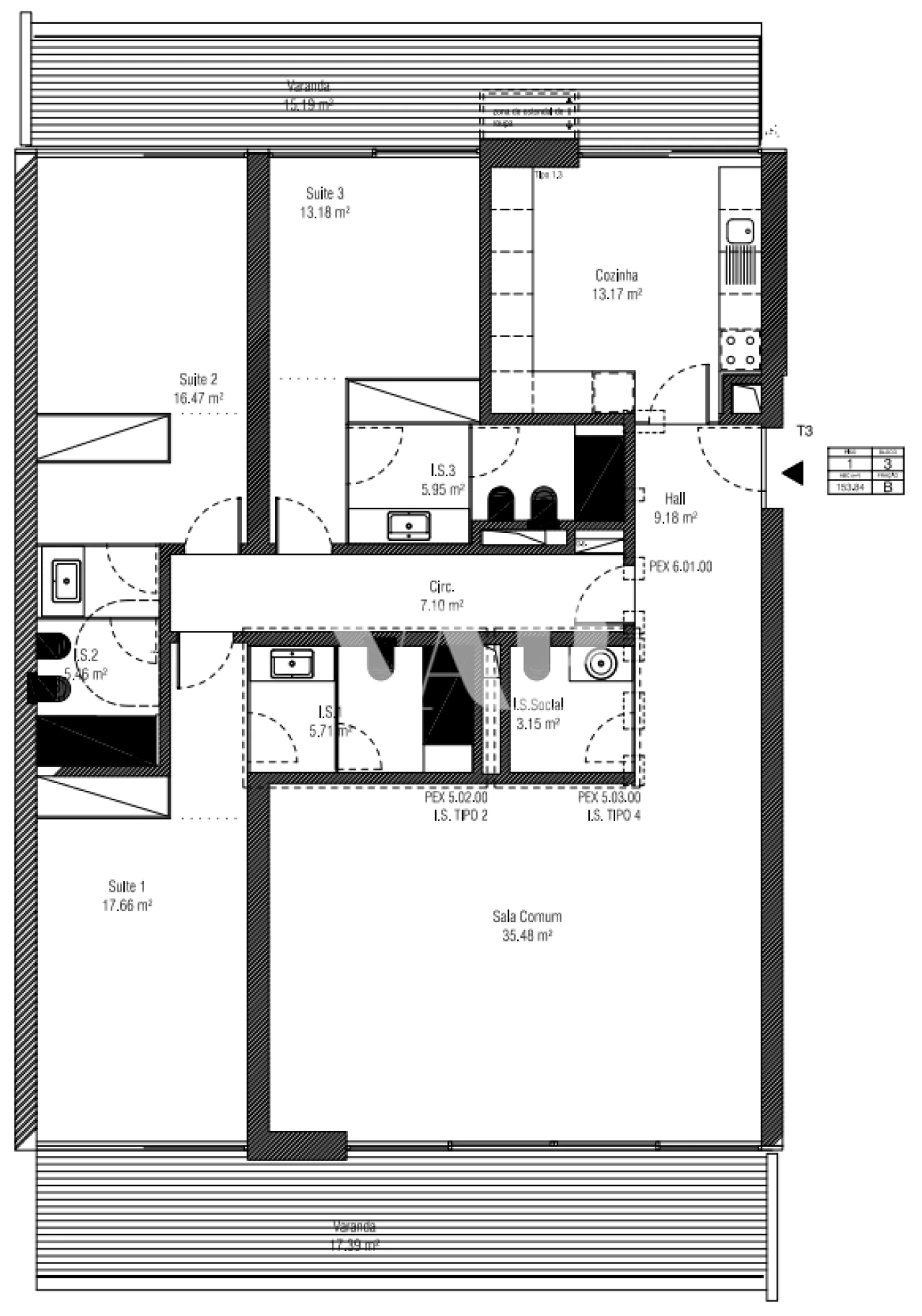 Apartamento T3 para Venda em Quarteira Foto 26