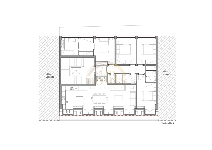 Apartamento T4 para Venda em Santa Maria Maior Planta 1
