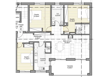 Apartamento T3 para Venda em Estômbar e Parchal