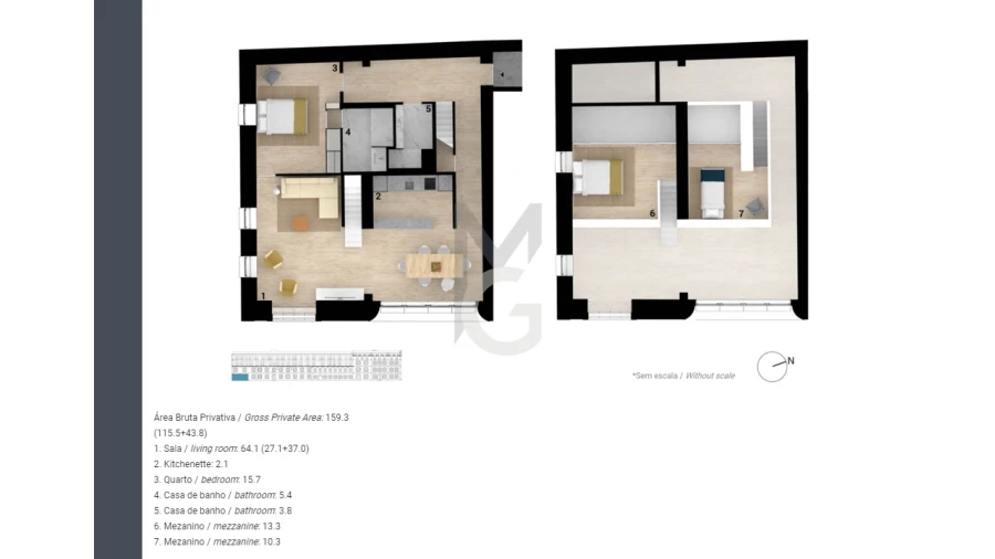Apartamento T3 para Venda em Misericórdia Foto 24