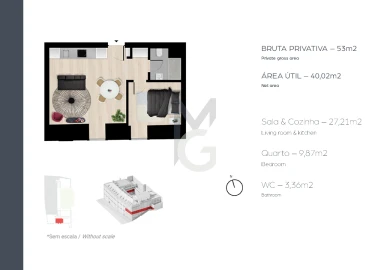 Apartamento T1 para Venda em Arroios