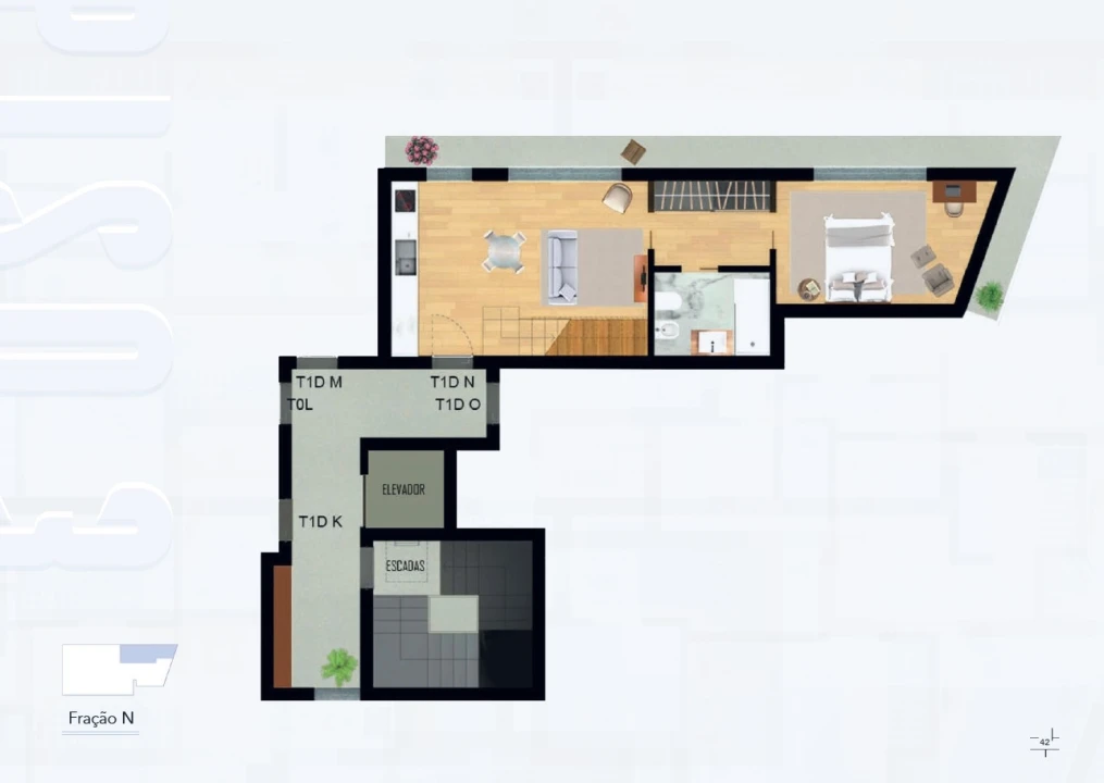 Apartamento T2 para Venda em Repeses e São Salvador Foto 10