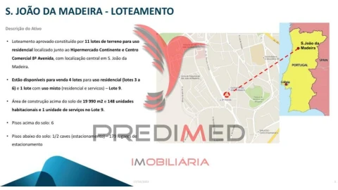 Terreno para Venda em São João da Madeira