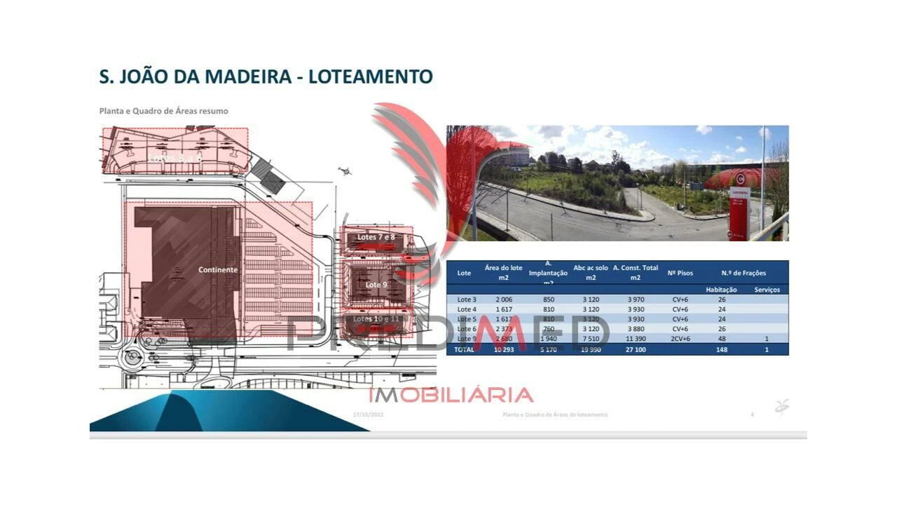 Terreno para Venda em São João da Madeira Foto 3